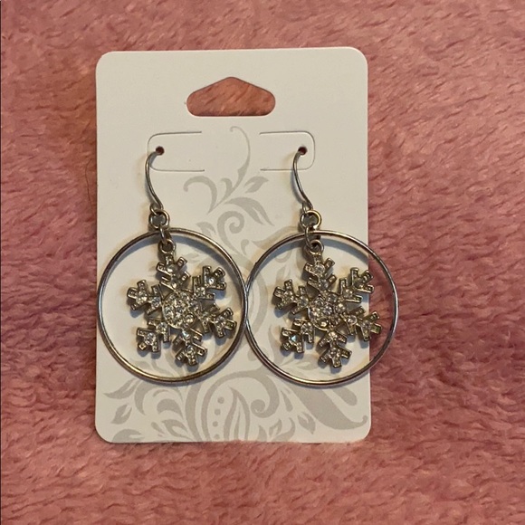 ⭐️ Cute Snowflake Earrings - Picture 1 of 2